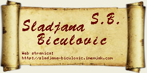 Slađana Biculović vizit kartica
